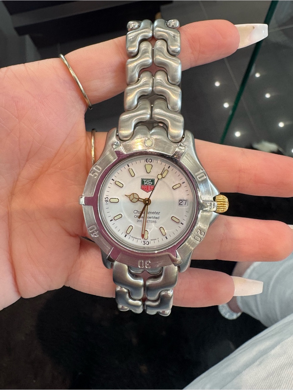 TAG Heuer S/EL Chronometer Automatic White Dial Watch S87.806